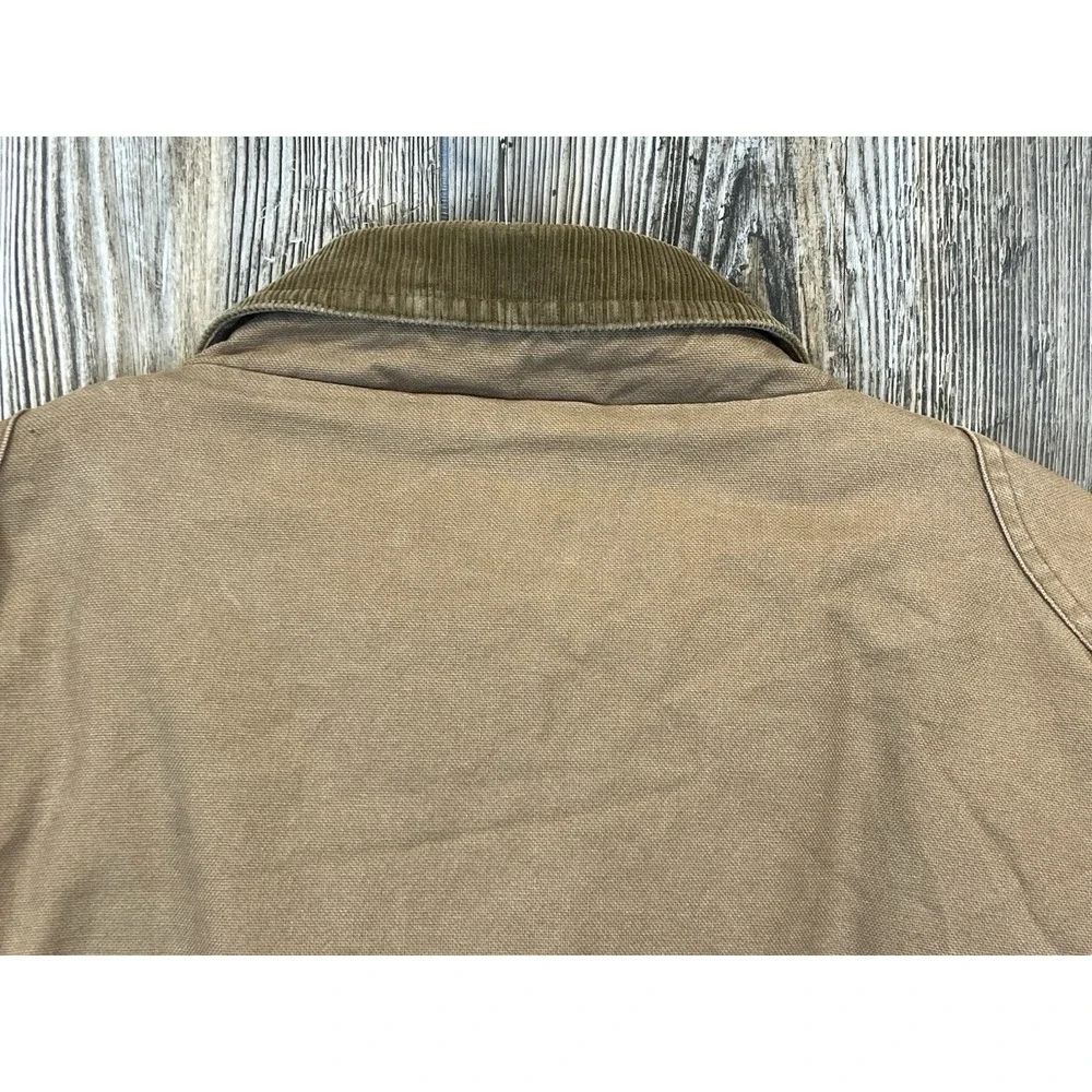 Vtg Eddie Bauer Down Filled‎ Brown Work Chore Barn Coat Jacket XL Gorpcore Chore